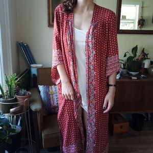Angie Boho Kimono Duster Lounge wear